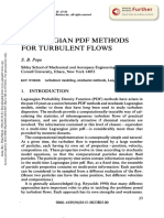 Lagrangian PDF Methods For Turbulent Flows: S. Pope