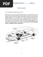 Brake System: 3rd Class Automobile Technology Chapter 8