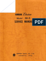 Yamaha BK 5 Electone Service Manual