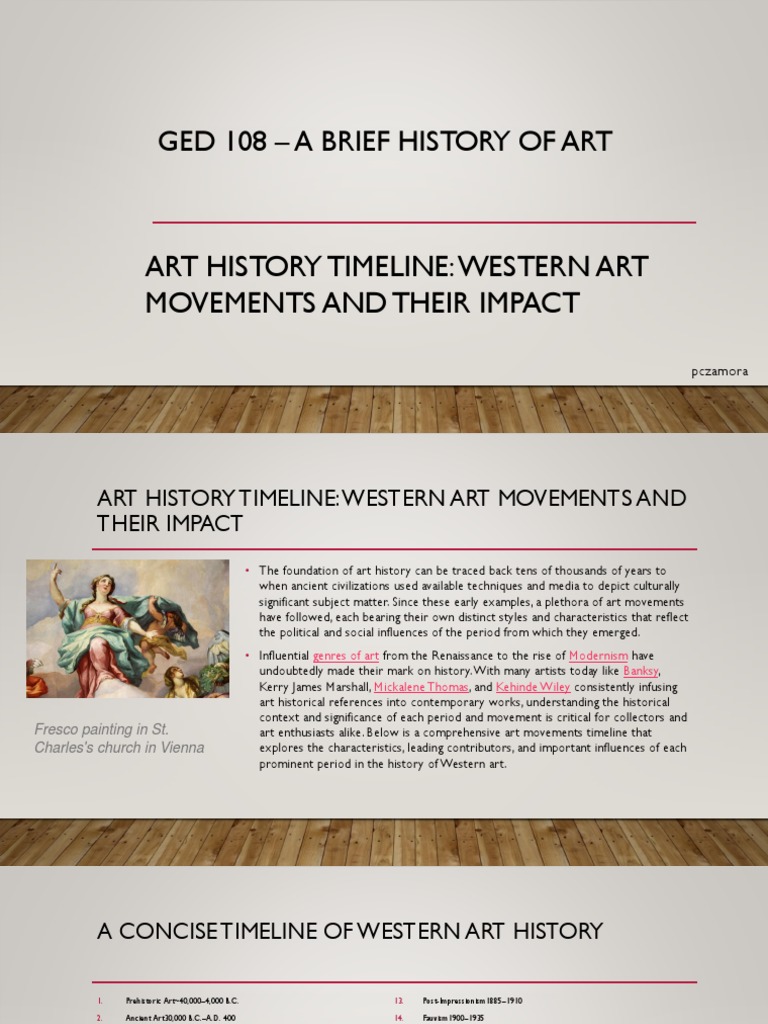 Western Art Movements Timeline | PDF | Style | Art Movements