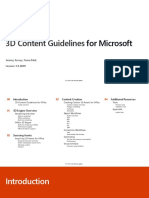 3D Content Guidelines: For Microsoft