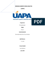 Tarea 1 de Psicopatologia I