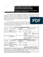 Department of Space, Government of India Indian Space Research Organisation (Isro)