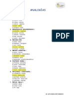 Analogías - Ejercicios - Docente