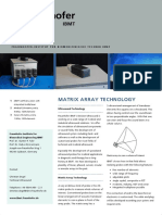 Matrix Array Technology: Fraunhofer-Institut Für Biomedizinische Technik Ibmt