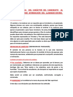 La Importancia Del Carácter Del Candidato Al Ministerio Como Afirmacion Del Llamado Divino