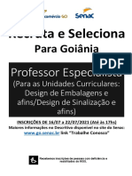 Professor Assistente a-Faculdade Senac