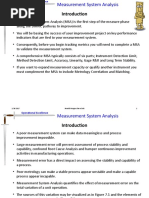 Measurement System Analysis