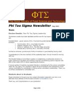 Phi Tau Sigma Newsletter 2021 05 May
