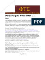 Phi Tau Sigma Newsletter 2021 07 July