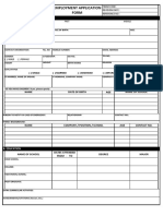 Employment Application Form: A. Personal Data