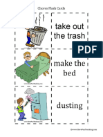 Take Out The Trash Make2the2 Bed: Chores2Flash2Cards