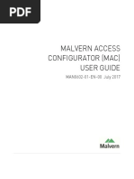 Malvern Access Configurator (Mac) User Guide: MAN0602-01-EN-00 July 2017