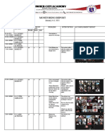 Monitoring Report: January 4-8, 2021