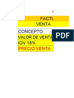 Factura - Igv (Iva) - 18% Venta Concepto IGV 18%