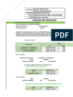 Calculo de Dotación: Alumnos: Docente: Curso: Tema