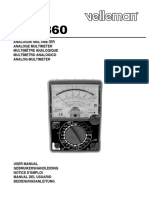 Analogue Multimeter Analoge Multimeter Multimètre Analogique Multímetro Analógico Analog-Multimeter