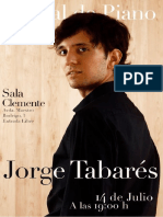 Concierto de Piano Jorge Tabarés
