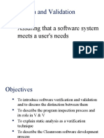 Verification and Validation: Assuring That A Software System Meets A User's Needs