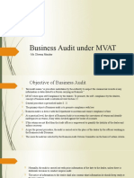 Business Audit - MVAT