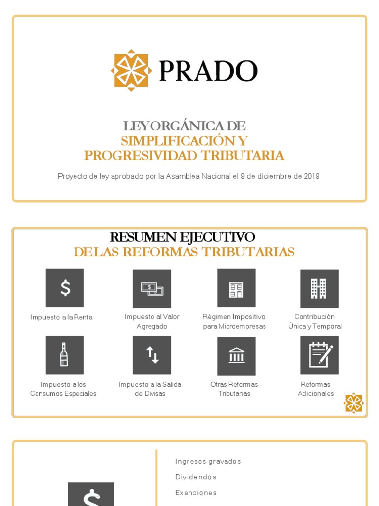 Resumen - Ley Organica de Simplificacion y Progresividad Tributaria ...