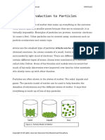 A Brief Introduction To Particles: AQA GCSE Physics (Single Science) Particles