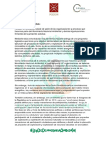 Carta de Entrega Oficial Del PL de Democracia Ambiental