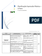 Planificação Expressão Plástica 3.ºano