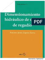 Dimensionamiento Hidráulico de Obras de Regadio