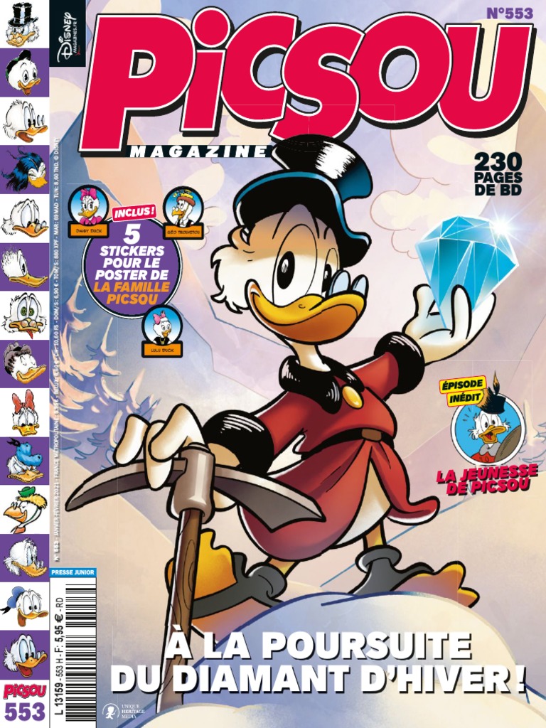 Page De Garde Cahier De Math Humour Picsou Picsou Magazine 553 | PDF | Dark Vador | Obi-Wan Kenobi