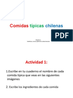 COMIDAS TIPICAS CHILENAS 2°básico