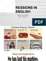 Expressions in English: Prep Course M.G. Gómez