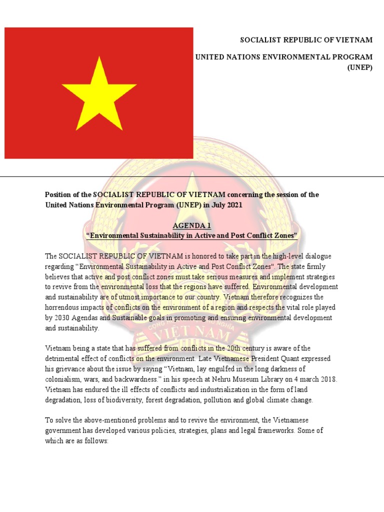 Position Paper of The Socialist Republic of Vietnam | PDF ...