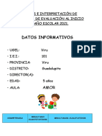 Análisis e Interpretación de Resultados de Evaluación Al Inicio