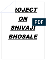 Project On Shivaji Bhosale