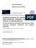 Analytical Solutions For Transversely Isotropic Fiber-Reinforced Composite Cylinders Under Internal or External Pressure