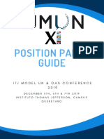 Position Paper Guide: Itj Model Un & Oas Conference 2 0 1 9