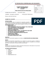 Examen Presencial Investigacion de Operaciones