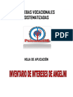 Pruebas vocacionales sistematizadas inventario intereses