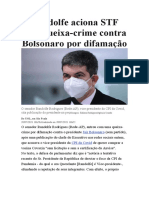 Randolfe Aciona STF Com Queixa-Crime Contra Bolsonaro Por Difamação
