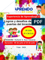 Experiencia de Aprendizaje - Iv Ciclo Nuevo