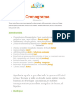 Cronograma