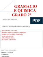 Programacion de Quimica Grado 7°