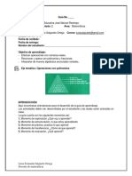 Guía 2 de Aprendizaje Grado Octavo-Introducción Al Algebra-Periodo 2.