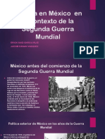 Política en México en El Contexto de La Segunda Guerra Mundial