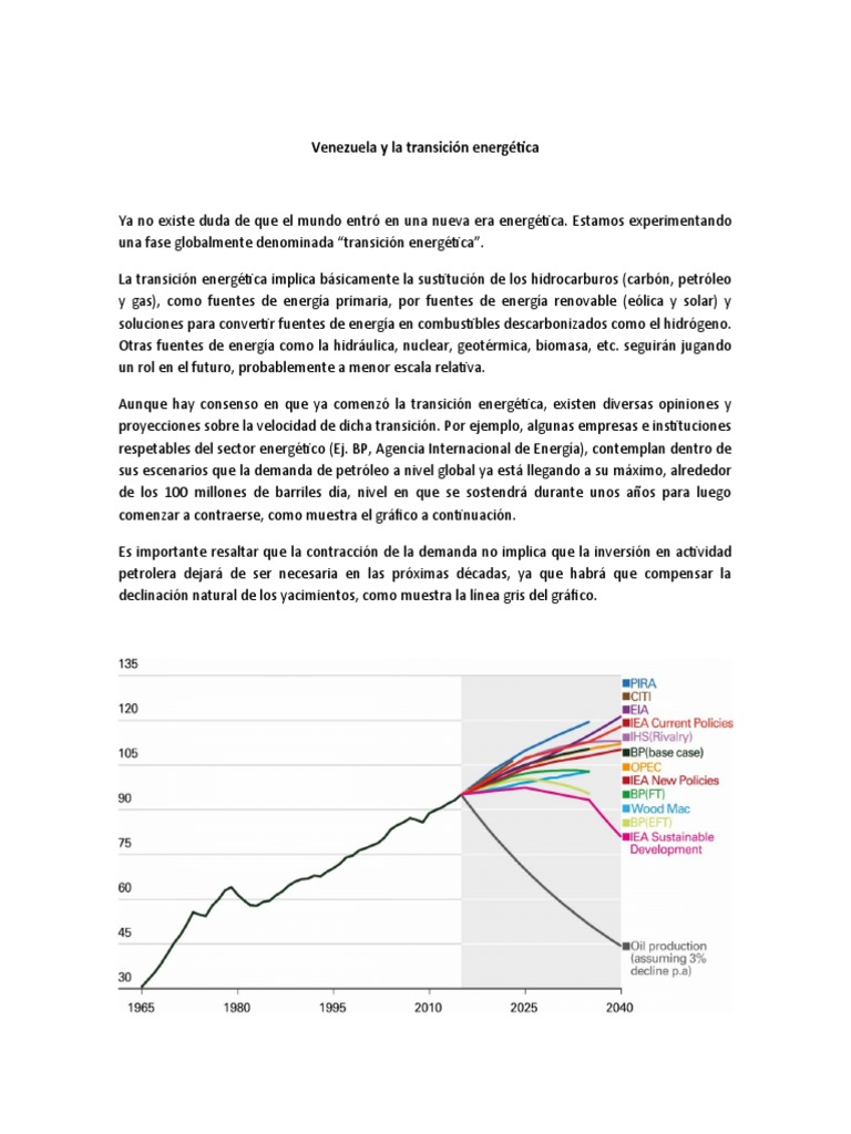 Venezuela y La Transición Energética | PDF | Energía renovable ...