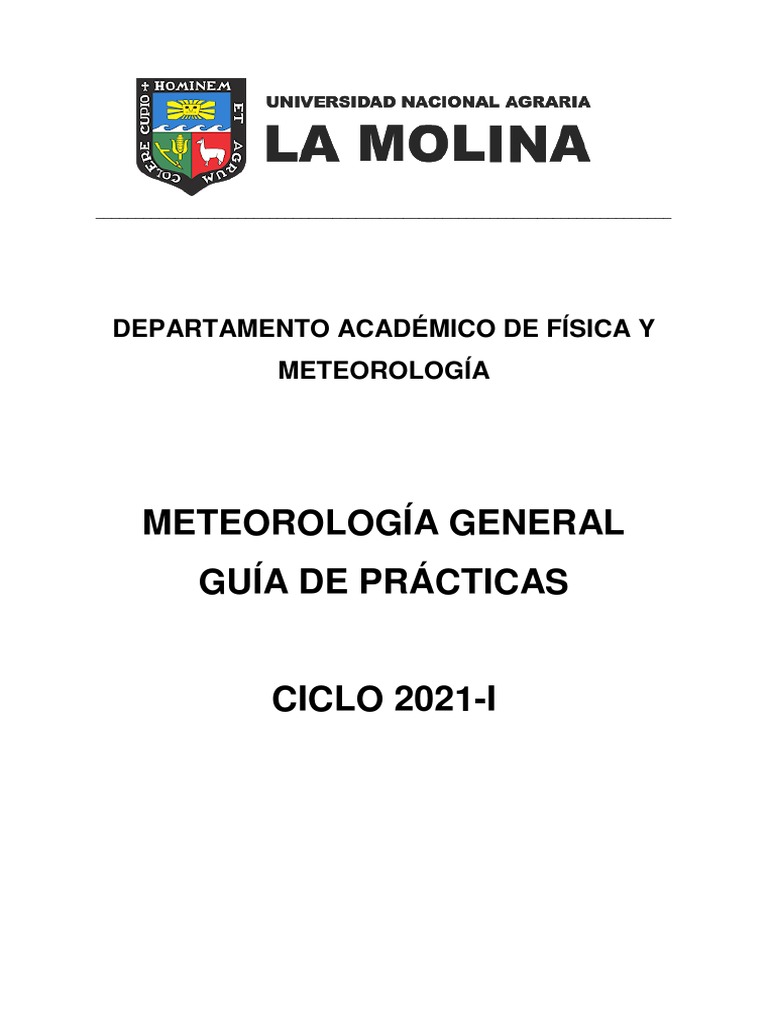 2021-I Guia de Práctica de Meteorología General | PDF | Línea de ...
