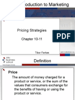 Introduction To Marketing: Pricing Strategies