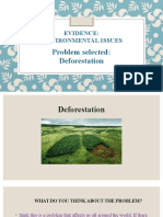 Evidence: Environmental Issues: Problem Selected: Deforestation