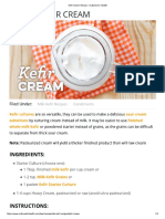 Kefir Cream Recipe